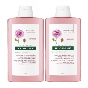 Klorane Shampoing à la Pivoine 2x400ml