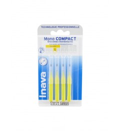 Inava Brossettes Mono Compact Jaune 4 Brossettes