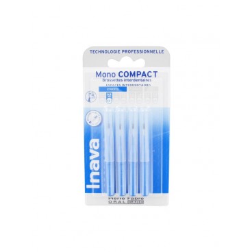 Inava Brossettes Mono Compact Bleu 4 Brossettes