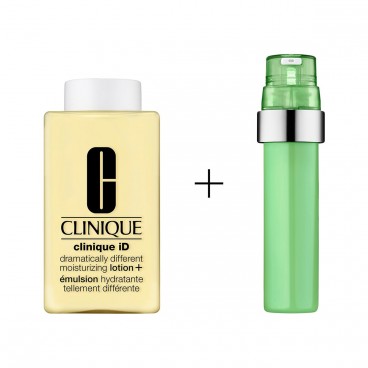 Clinique Base Emulsion Soyeuse 115Ml et Cartouche d'Actif Concentré Irritation 10Ml