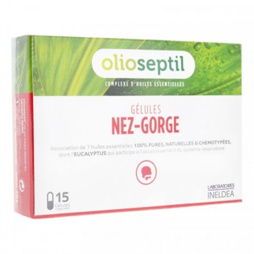 Olioseptil Nez Gorge 15 gélules