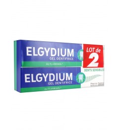 Elgydium Dents Sensibles Gel Lot de 2 Dentifrices 75Ml