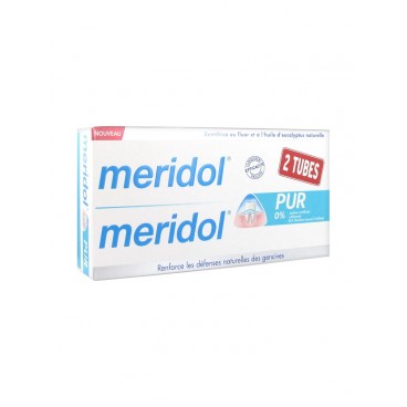 Méridol Pur Dentifrice 2x75ml