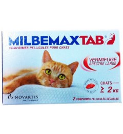 Milbemax Chat 2 Comprimés pas cher