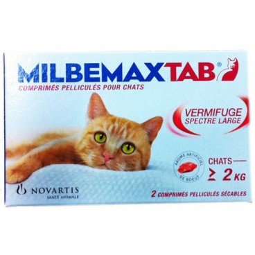 Milbemax Chat 2 Comprimés pas cher