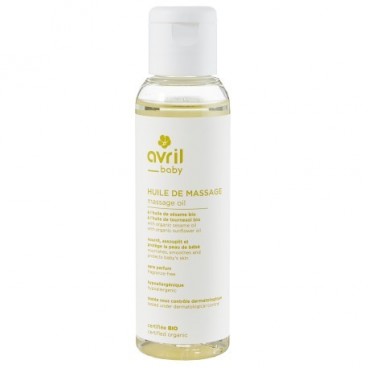 Avril Huile de massage bébé 100 ml Certifiée bio