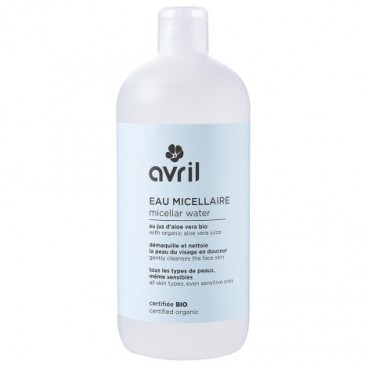 Avril Eau micellaire 500 ml Certifiée bio