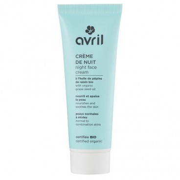 Avril Crème de nuit Peaux Normales et Mixtes 50ml Certifié bio