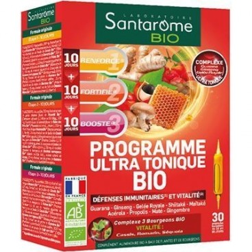 Santarome Bio Programme Ultra Tonique 30 Ampoules