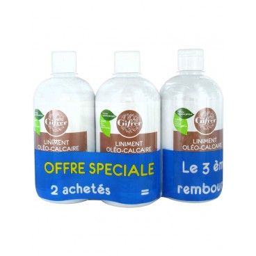 Gifrer Liniment Oleo-Calcaire Stabilisé 3x500ml