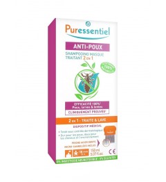 Puressentiel Anti Poux Shampooing Masque Traitant avec Peigne 150Ml