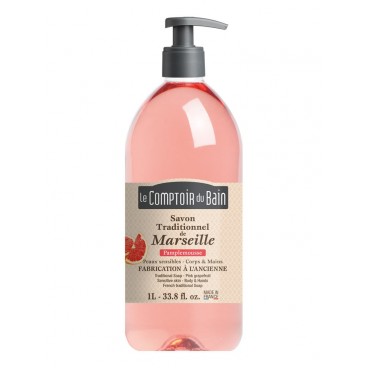 Comptoir du Bain Savon Liquide Pamplemousse Rose 1 Litre