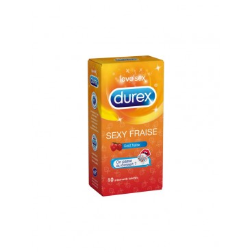 Durex Préservatif Sexy Fraise Boite de 12