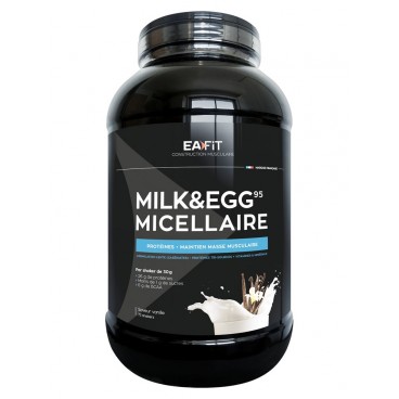 EA FIT Milk Egg 95 Volume et Définition Musculaire Vanille 2.2Kg