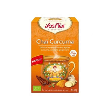 Yogi Tea Tisane Chaï Curcuma 17 Sachets