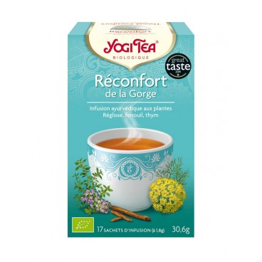 Yogi Tea Tisane Réconfort de la Gorge 17 Sachets