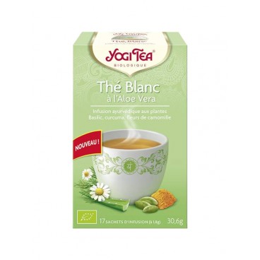 Yogi Tea Tisane Thé Blanc à l'Aloe Vera 17 Sachets