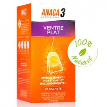 Anaca 3 Infusion Ventre Plat 24 Sachets