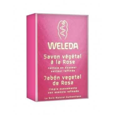 Weleda Savon Végétal à la Rose 100g