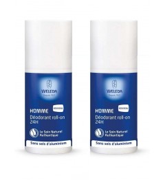 Weleda Déodorant 24 Heures Homme Roll On 2x50Ml
