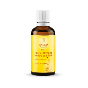 Weleda Bébé Huile de Massage Ventre 50Ml