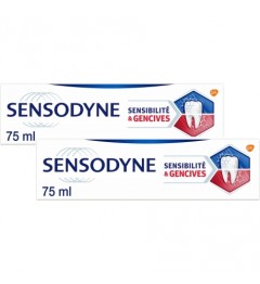 Sensodyne Sensibilité et Gencives Dentifrice Menthe Fraiche 2x75ml