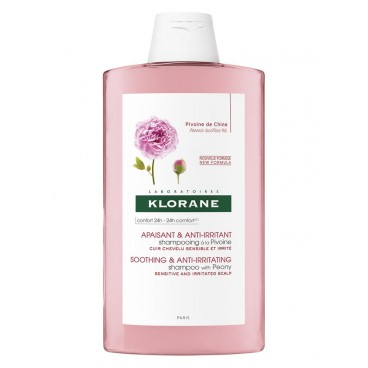 Klorane Shampoing Apaisant à l\'Extrait de Pivoine 400ml pas cher