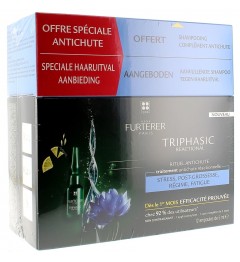 Furterer Triphasic Réactional 12 Ampoules et Shampooing Triphasic 100Ml Offert