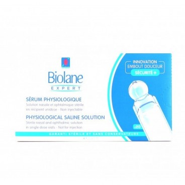 Biolane Sérum Physiologique 20 Dosettes de 5Ml