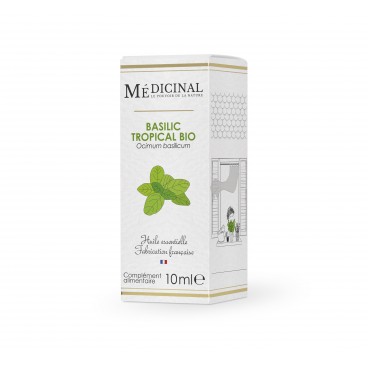 Medicinal Huile Essentielle Bio Basilic Tropical 10Ml