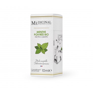 Medicinal Huile Essentielle Bio Menthe Poivrée 10Ml