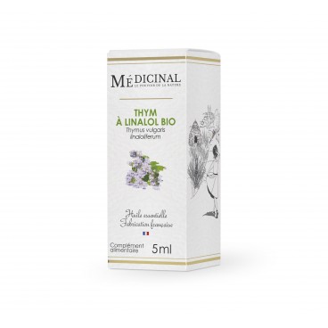 Medicinal Huile Essentielle Bio Thym à Linalol 10Ml