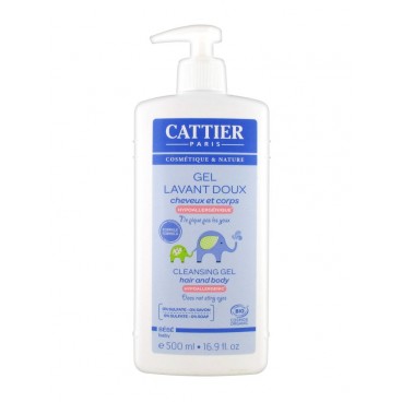 Cattier Bébé Gel Lavant Doux 500 ml