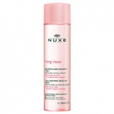 Nuxe Very Rose Eau Micellaire Apaisante 3 en 1 Peaux Sèches 200Ml