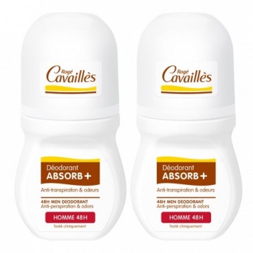Roge Cavailles Déodorant Homme Absorb Bille 2x50Ml