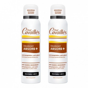 Roge Cavailles Déodorant Absorb Invisible Spray 2x150Ml