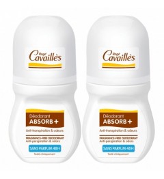 Rogé Cavailles Déodorant Absorb Anti Transpirant Sans Parfum Roll On 2x50Ml