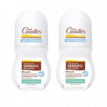 Rogé Cavaillès Déo Dermatologique Anti Odeurs 48H Roll On 2x50Ml