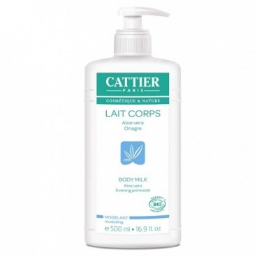 Cattier Lait Modelant Aloe Vera Onagre 500 ml