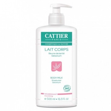 Cattier Lait Nourrissant Karité Géranium 500 ml