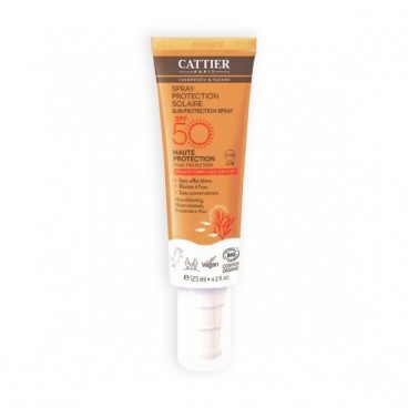 Cattier Spray protection solaire SPF 50 visage et corps 125ml