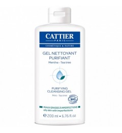 Cattier Gel Nettoyant Purifiant peaux grasses à imperfections 200 ml