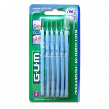 Gum Bi-Direction Brossette 0.9mm Bleu