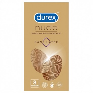 Durex Préservatif Nude Sans Latex Boite de 8