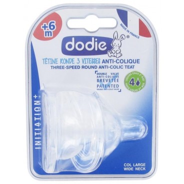 Dodie Tétines Rondes 3 Vitesses Débit 4 +6 Mois