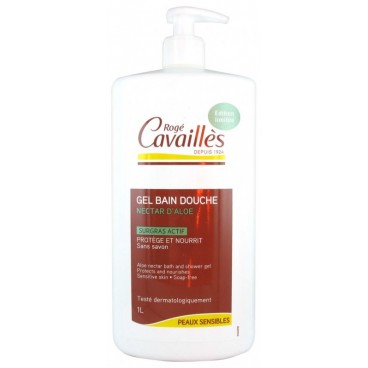 Rogé Cavailles Gel Surgras Bain Douche Nectar d\'Aloé 1 Litre