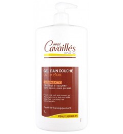 Rogé Cavailles Gel Surgras Bain Douche Lait de Pêche 1 Litre