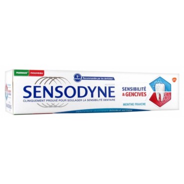 Sensodyne Sensibilité et Gencives Dentifrice Menthe Fraiche 75ml
