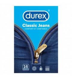 Durex Préservatif Classic Jeans Boite de 16