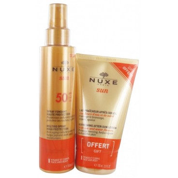 Nuxe Solaires Spray SPF50 150Ml et Après Soleil 100Ml Offert